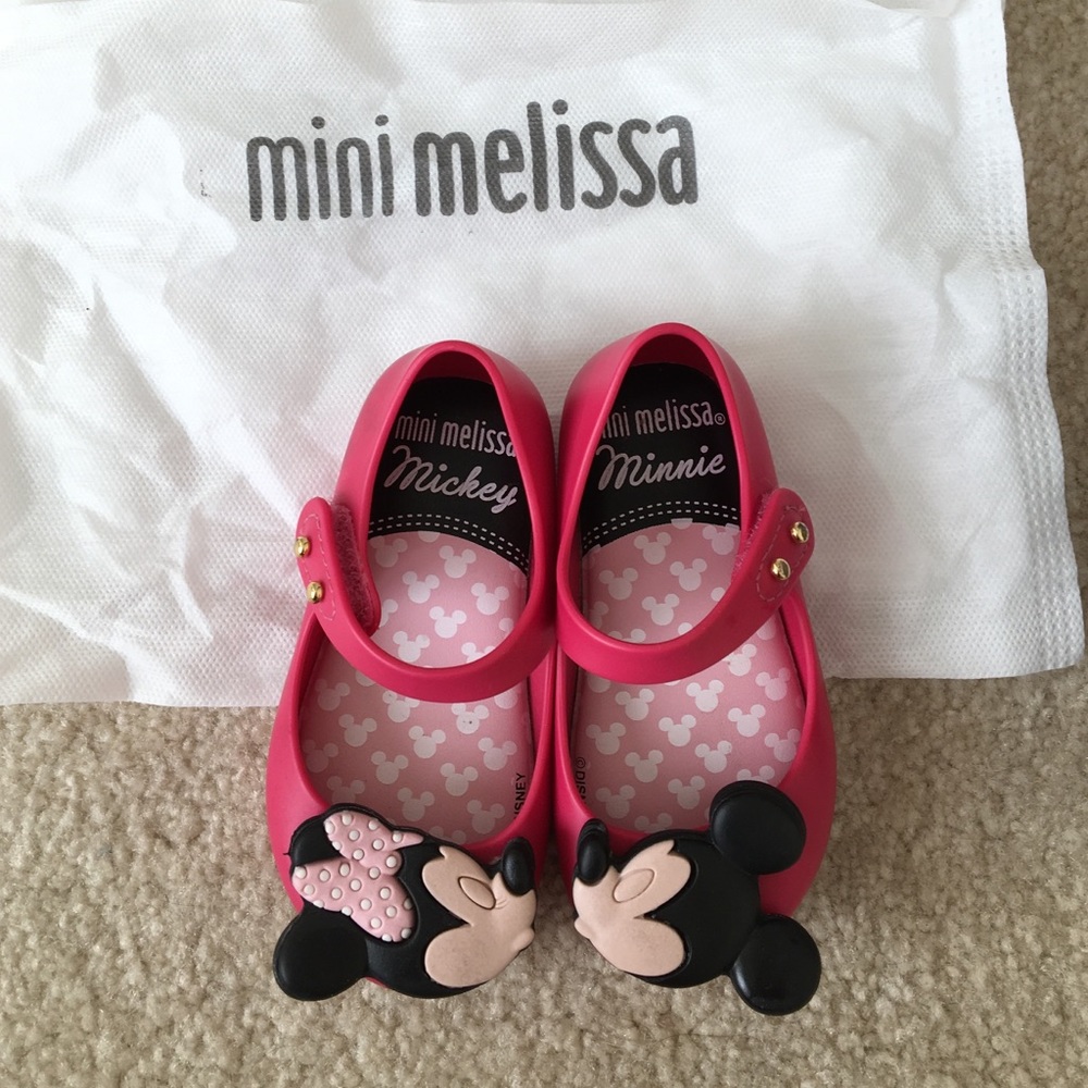 Mini Melissa Minnie and Mickey Mary Jane shoes